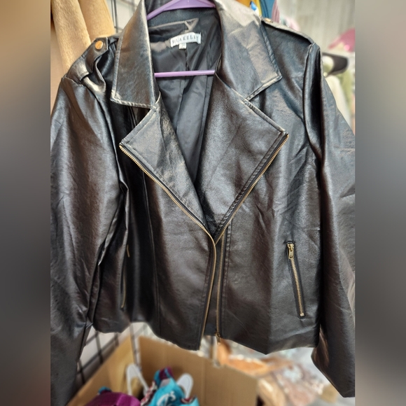 Faux Leather Moto Jackets - Picture 1 of 3